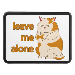Moody fat cat leave me alone hitch cover