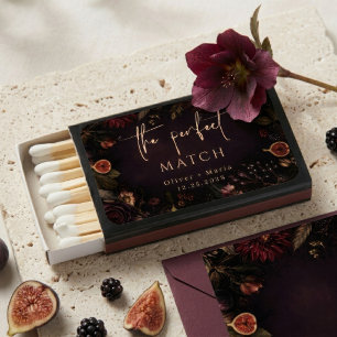 Moody Floral Botanical Perfect match Wedding