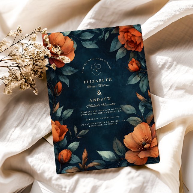Moody Floral Gothic Invitation (Creator Uploaded)