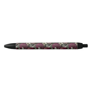 Moody Floral Pattern with Dahlias and Calla Lilies Pen