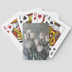 Moody Floral Tulips Poker Cards