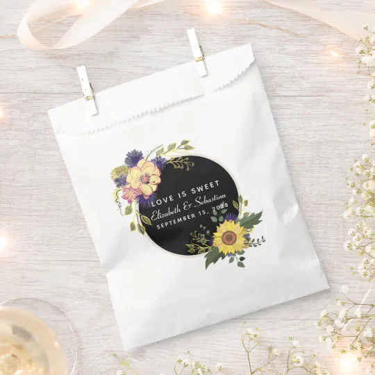Bridal Party Bag Favors Gift Moody Floral Wreath Wedding Bags 