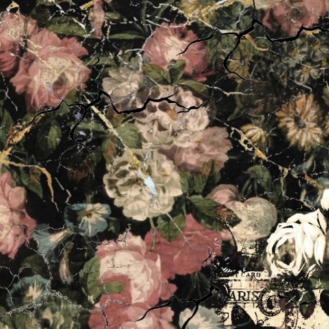 Moody Flowers Tissue Paper (Moody Flowers Decoupage Paper by FashionLook4u)