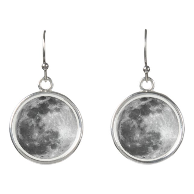 Moody Full Moon Earrings (Front)