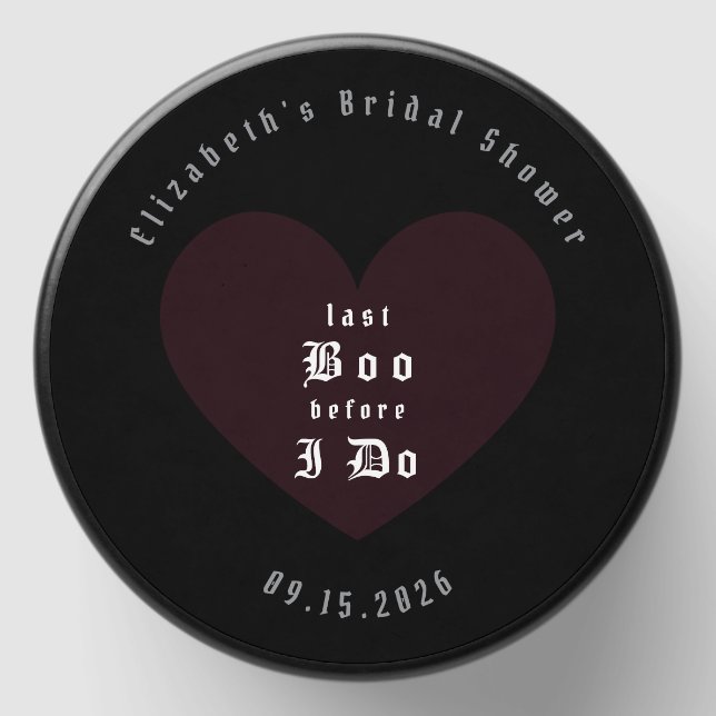 Moody Gothic Bridal Shower Mini Candle Favors (Front)