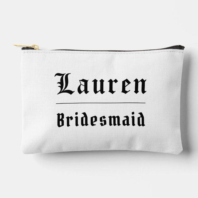 Moody Gothic Bridesmaid Tote Bag (Front)