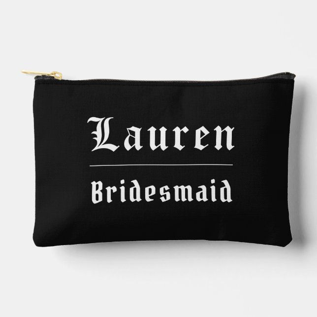 Moody Gothic Bridesmaid Tote Bag (Front)