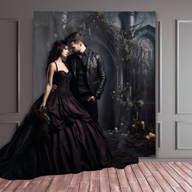 Moody Gothic Dark Arch with Candles XLarge Tapestry (Creator Uploaded)