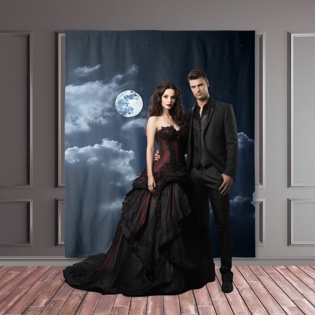 Moody Gothic Full Moon & Clouds XLarge Tapestry (Creator Uploaded)