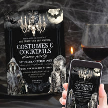 Moody Gothic Halloween Costume Cocktail Party
