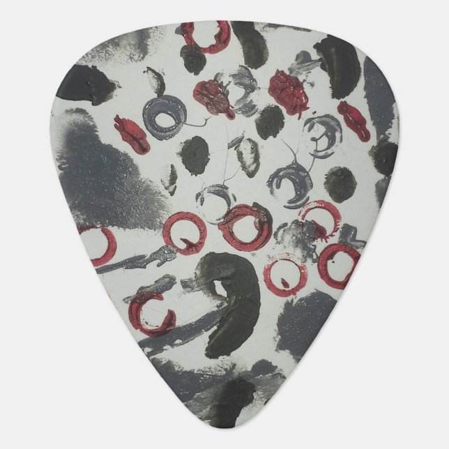 Moody Grays Abstract Guitar Pick (Front)