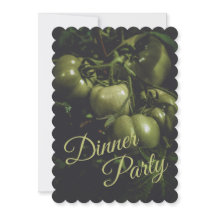 Moody Green Rustic Tomato Dinner Party
