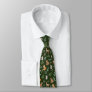 Moody Green Woodland Forest Animals Greenery Neck Tie