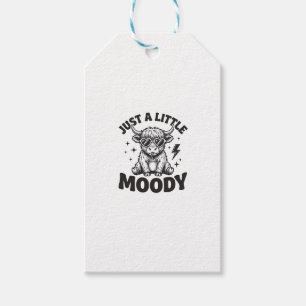 Moody Highland Cow Vintage Engraving Shirt Design_ Gift Tags