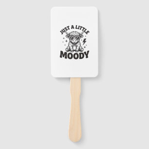 Moody Highland Cow Vintage Engraving Shirt Design_ Hand Fan