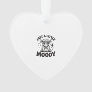 Moody Highland Cow Vintage Engraving Shirt Design_ Ornament