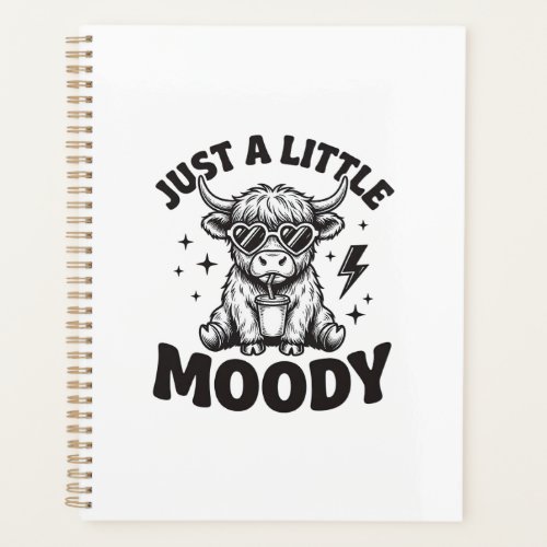 Moody Highland Cow Vintage Engraving Shirt Design_ Planner