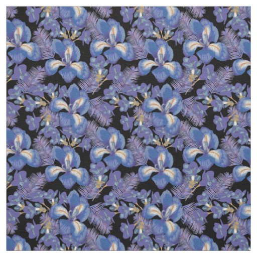 moody iris fabric