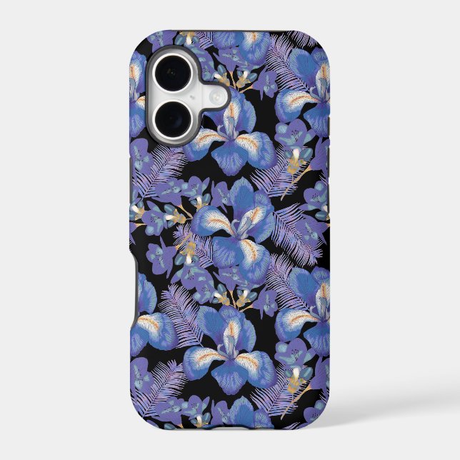 moody iris iphone case (Back)