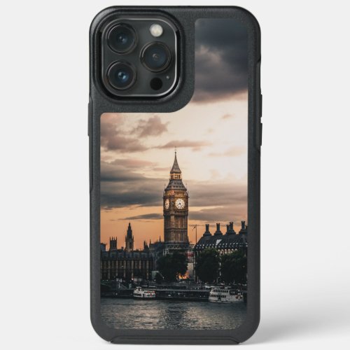 Moody London Big Ben Sunset iPhone 13 Pro Max Case