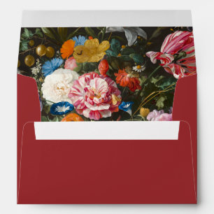 Moody Masterpiece Floral Hollyhocks Envelope