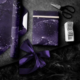 Solid color vivid violet purple wrapping paper, Zazzle