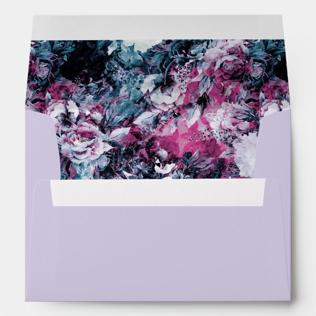 Moody Modern Floral Envelope (Back (Bottom))