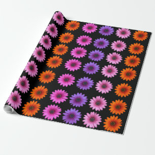 Moody Modern Winter Botanical Christmas Floral Wrapping Paper