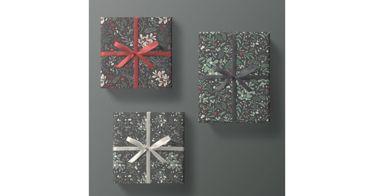 Wrapping Paper / FLOWER WRAP / Gift Sheets With Flowers 