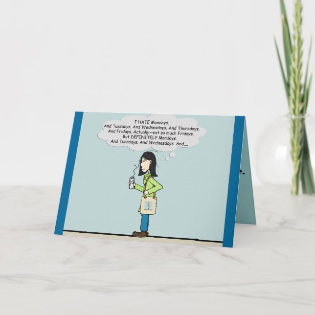 Moody Momma Greeting Card (Front)