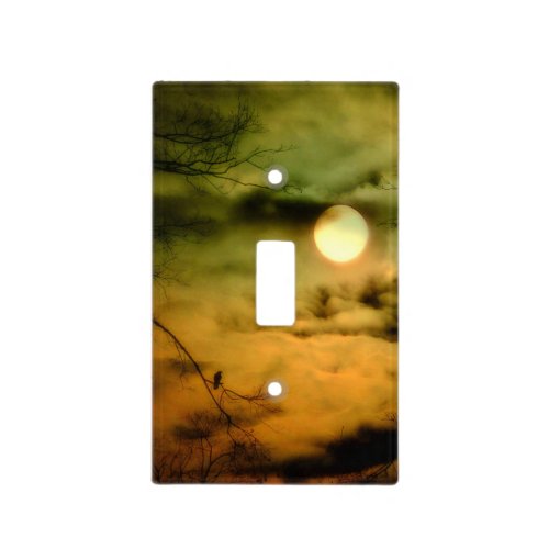 Moody Moon Glow Light Switch Cover