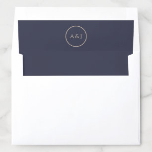 Moody Navy Blue Envelope Liner