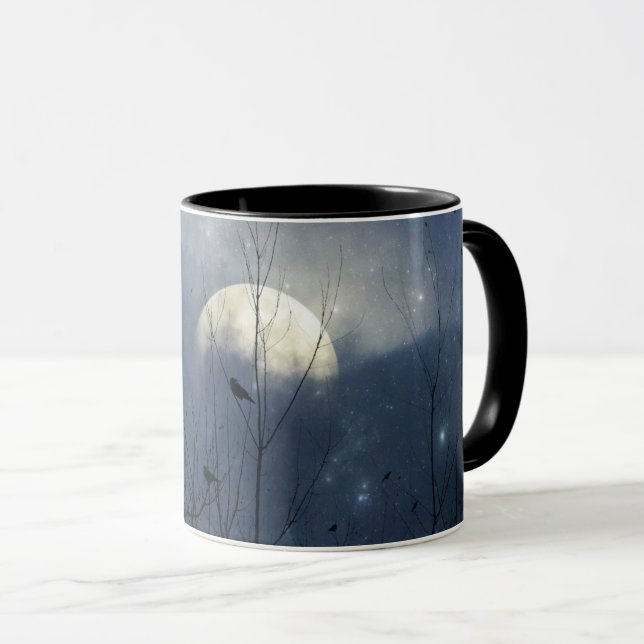 Moody Night Crows Mug (Front Right)