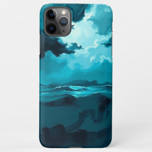 Moody Ocean Waves Under Stormy Sky – Abstract Seas iPhone 11Pro Max Case