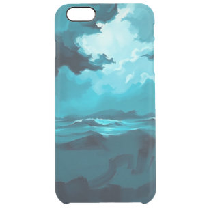 Moody Ocean Waves Under Stormy Sky – Abstract Seas Clear iPhone 6 Plus Case