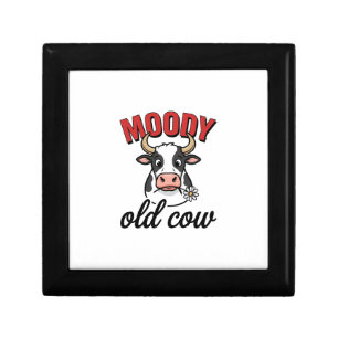 Moody Old Cow Vintage Funny Cow Shirt Design_1 Gift Box
