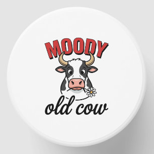 Moody Old Cow Vintage Funny Cow Shirt Design_1 Mini Candle Favors