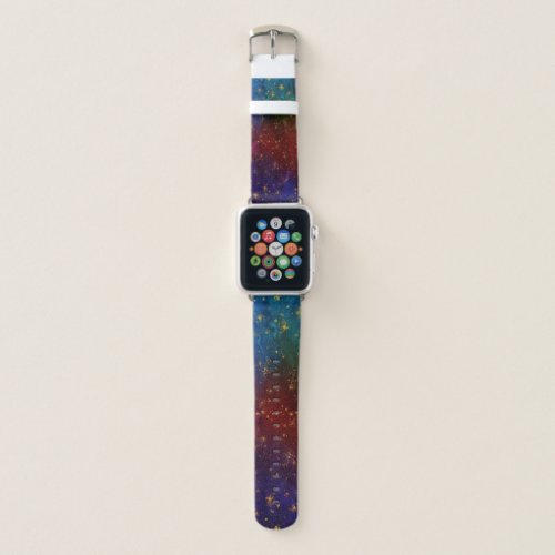 Moody Ombre  Psychedelic Grunge Gold Stardust Apple Watch Band