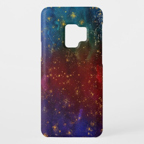 Moody Ombre  Psychedelic Grunge Gold Stardust Case_Mate Samsung Galaxy S9 Case
