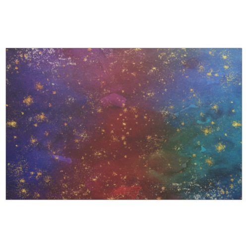 Moody Ombre  Psychedelic Grunge Gold Stardust Fabric
