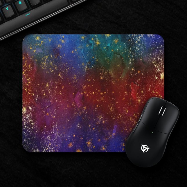 Moody Ombre | Psychedelic Grunge Gold Stardust Mouse Pad (Creator Uploaded)