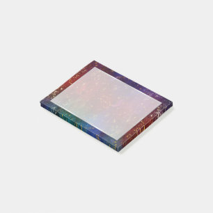 Moody Ombre   Psychedelic Grunge Gold Stardust Post-it Notes