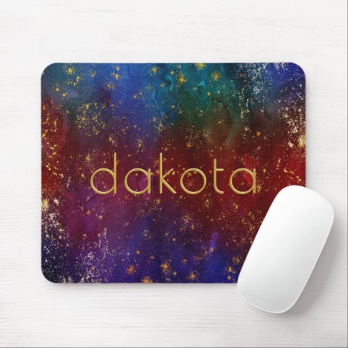 Moody Ombre  Psychedelic Grunge Stardust Custom Mouse Pad