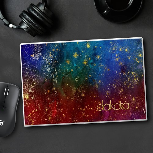 Moody Ombre  Psychedelic Grunge Stardust Monogram HP Laptop Skin