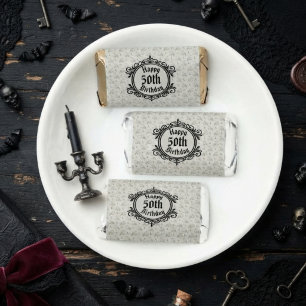 Moody Onyx Gothic 50th Birthday Design Hershey's Miniatures