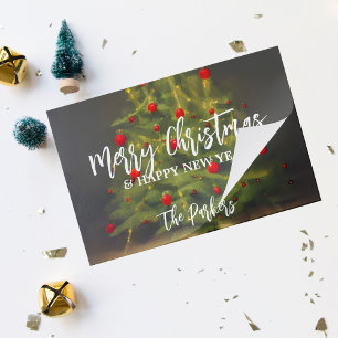 Moody Painted Christmas Tree Holiday Placemat