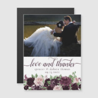 Moody Passions | Dramatic Purple Thank You Magnet