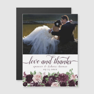 Moody Passions Dramatic Purple Thank You Magnet