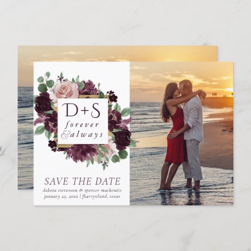 Moody Passions  Dramatic Purple Wine Rose Photo Save The Date