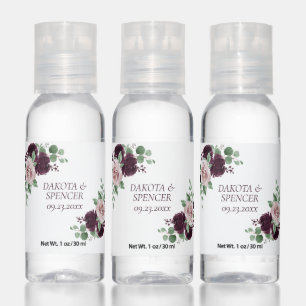 Moody Passions Dramatic Purple Wine Thank You Hand Sanitizer